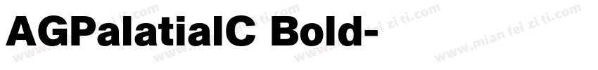 AGPalatialC Bold字体转换
